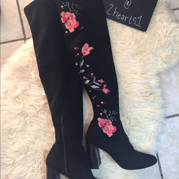 I.N.C International Concepts Delisa Knee-High Faux Suede Boot - Picture 1 of 10